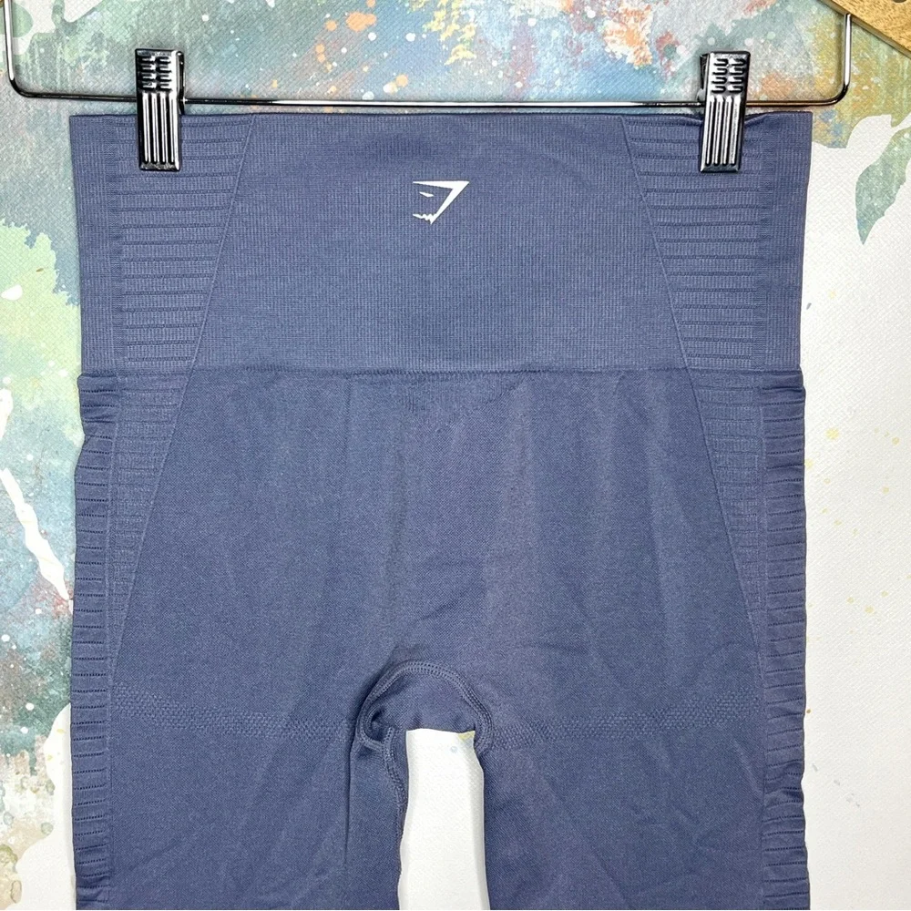 Gymshark Leggings Size XS High Waisted Energy Seamless Holes Cutouts Purple - Picture 5 of 9